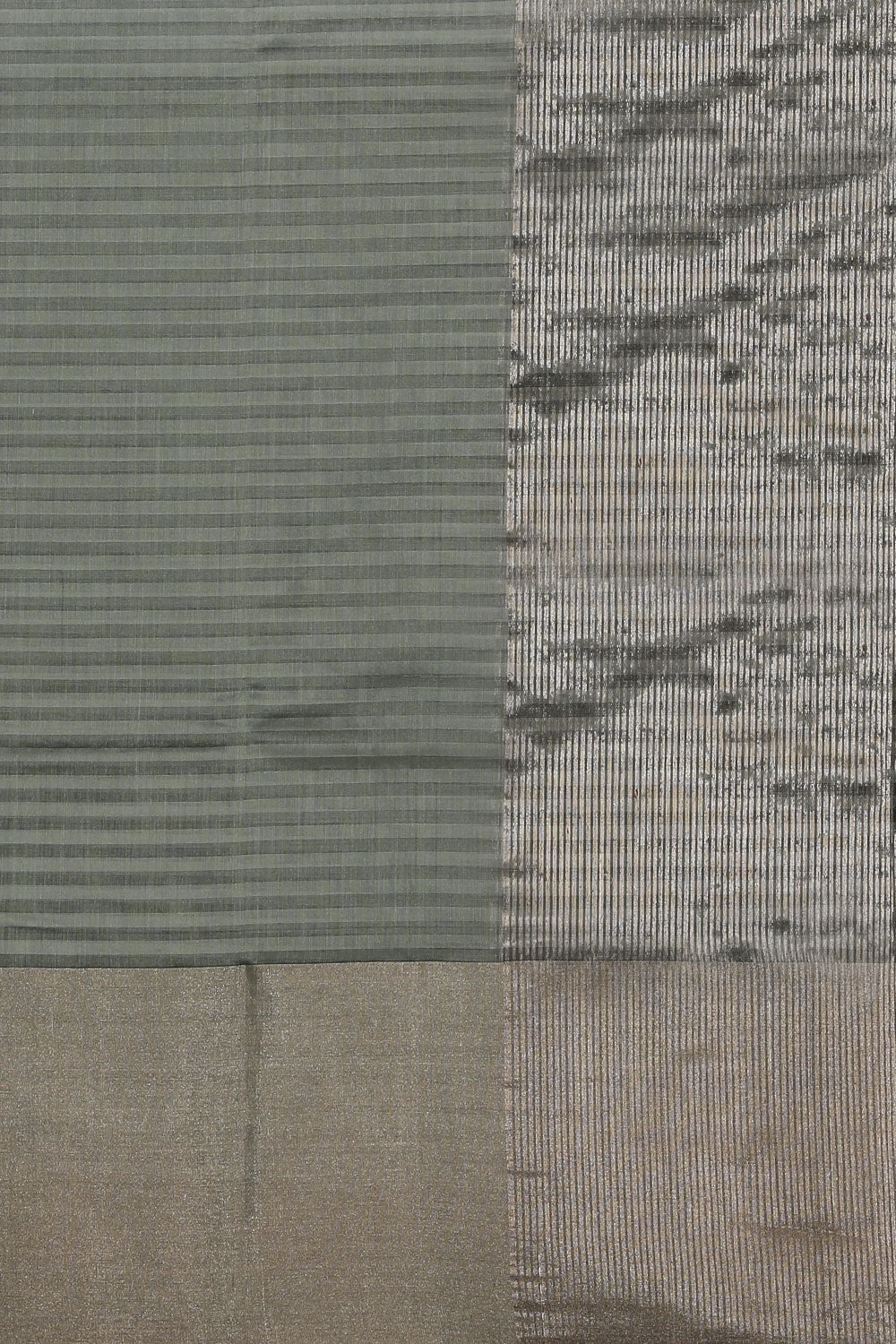 Image of Chanderi Cotton Silk Green Saree