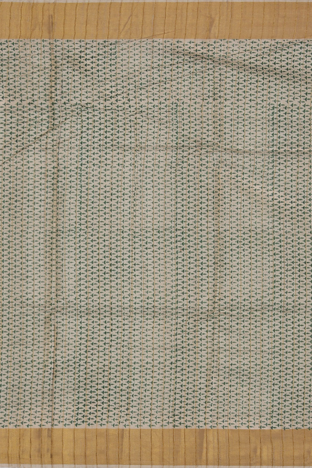 Image of Tussar-Silk Flower Print Saree