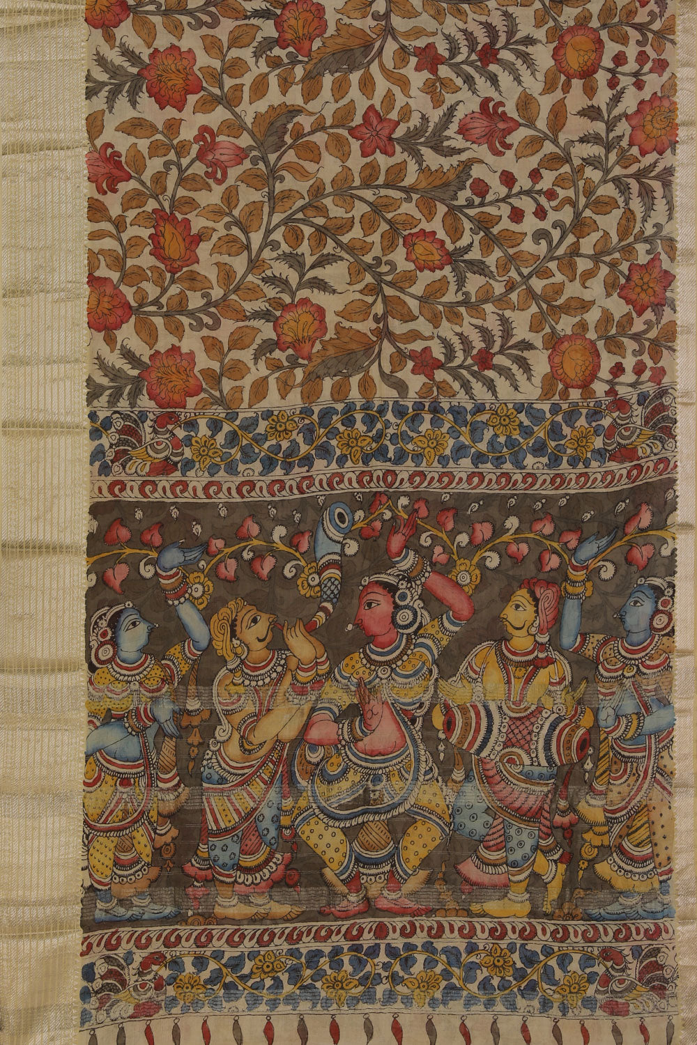 Mangalgiri Silk Kalamkari Saree