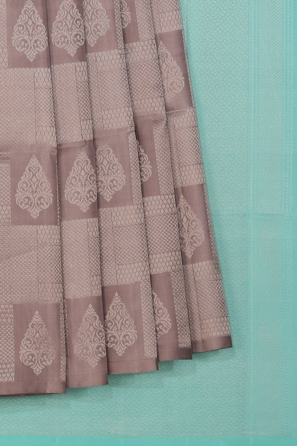 Collection of Very Pretty Pastel Grey Saree in a gallery layout