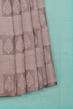 Collection of Very Pretty Pastel Grey Saree in a gallery layout