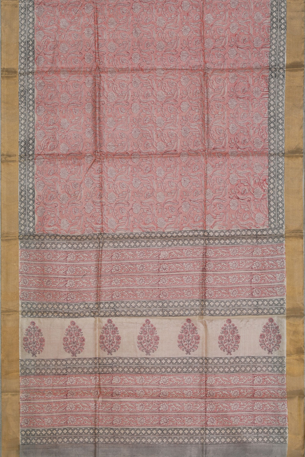 Collection of Tussar-Silk Pink Saree in a gallery layout