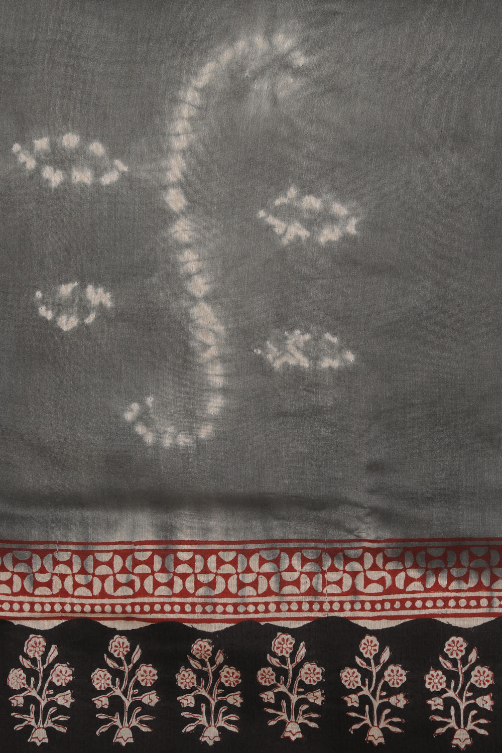 Image of A Beautiful Printed Grey Saree