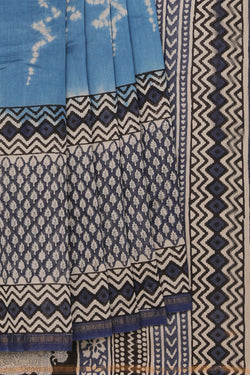 Collection of A Beautiful Shibori Printed Saree in a gallery layout