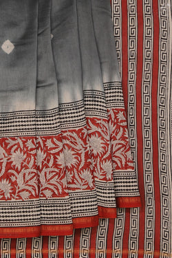 Collection of Chanderi Printed Saree in a gallery layout