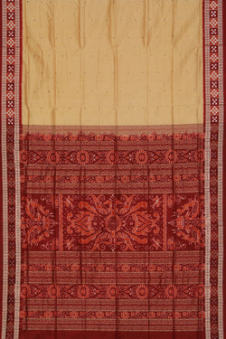 Collection of Sambalpuri Silk Ivory Cream Saree in a gallery layout