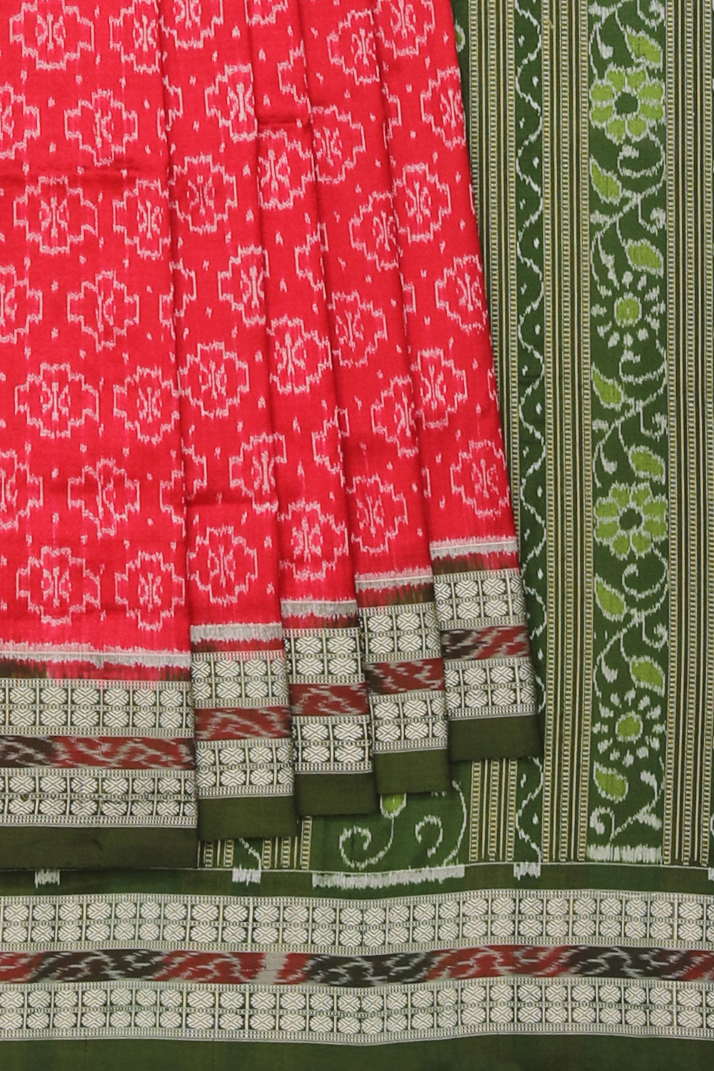 Collection of Sambalpuri Silk Pink Saree in a gallery layout