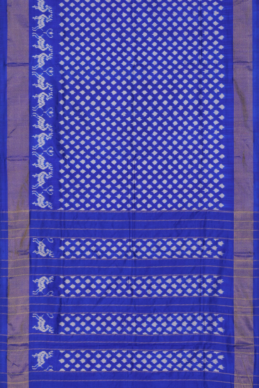 Collection of Pochampally Ikat Silk Purple Saree in a gallery layout