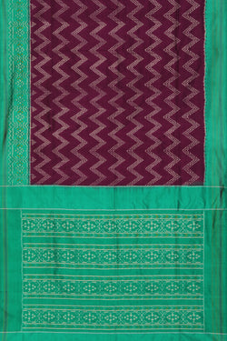 Collection of Pochampally Ikat Violet Saree in a gallery layout