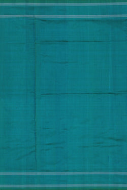 Image of Pochampally Ikat Sea Blue Saree