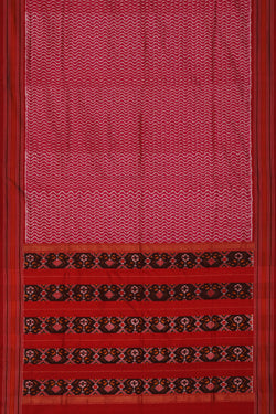 Collection of Pochampally Ikat Pink Saree in a gallery layout