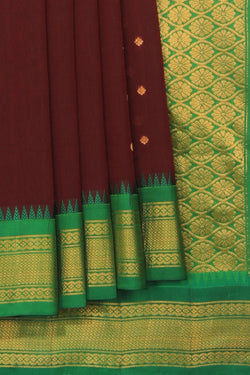 Collection of Gadwal Maroon Saree in a gallery layout