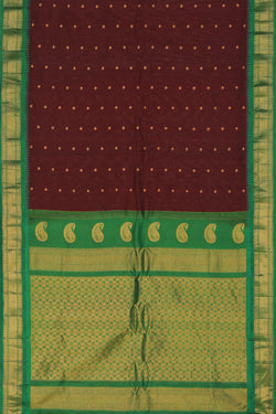 Collection of Gadwal Maroon Saree in a gallery layout