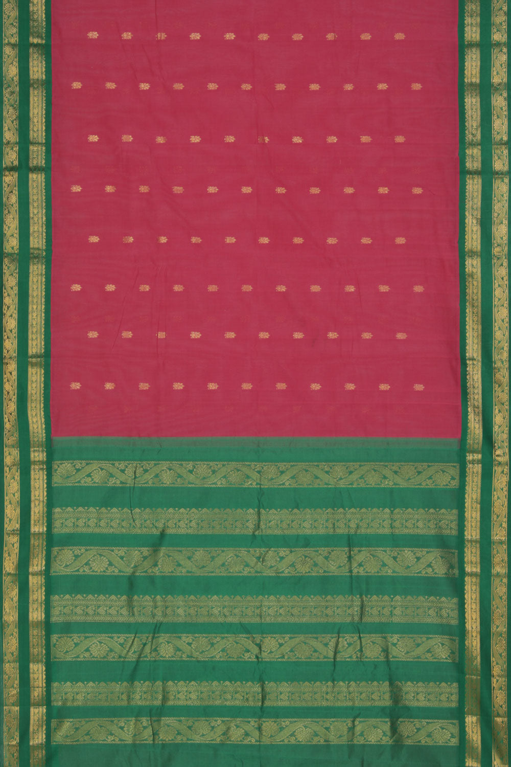 Collection of Gadwal Pink Saree in a gallery layout