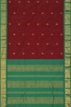 Collection of Gadwal Maroon Saree in a gallery layout