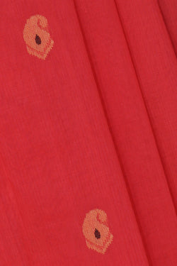 Collection of Gadwal Coral Pink Saree in a gallery layout