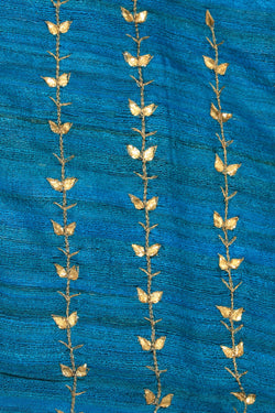 Image of Gota Patti Work Blue Dupatta