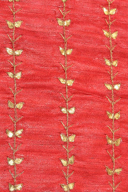 Image of Gota Patti Work Coral Pink Dupatta