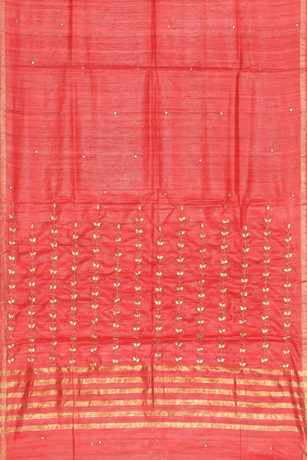 Image of Gota Patti Work Coral Pink Dupatta