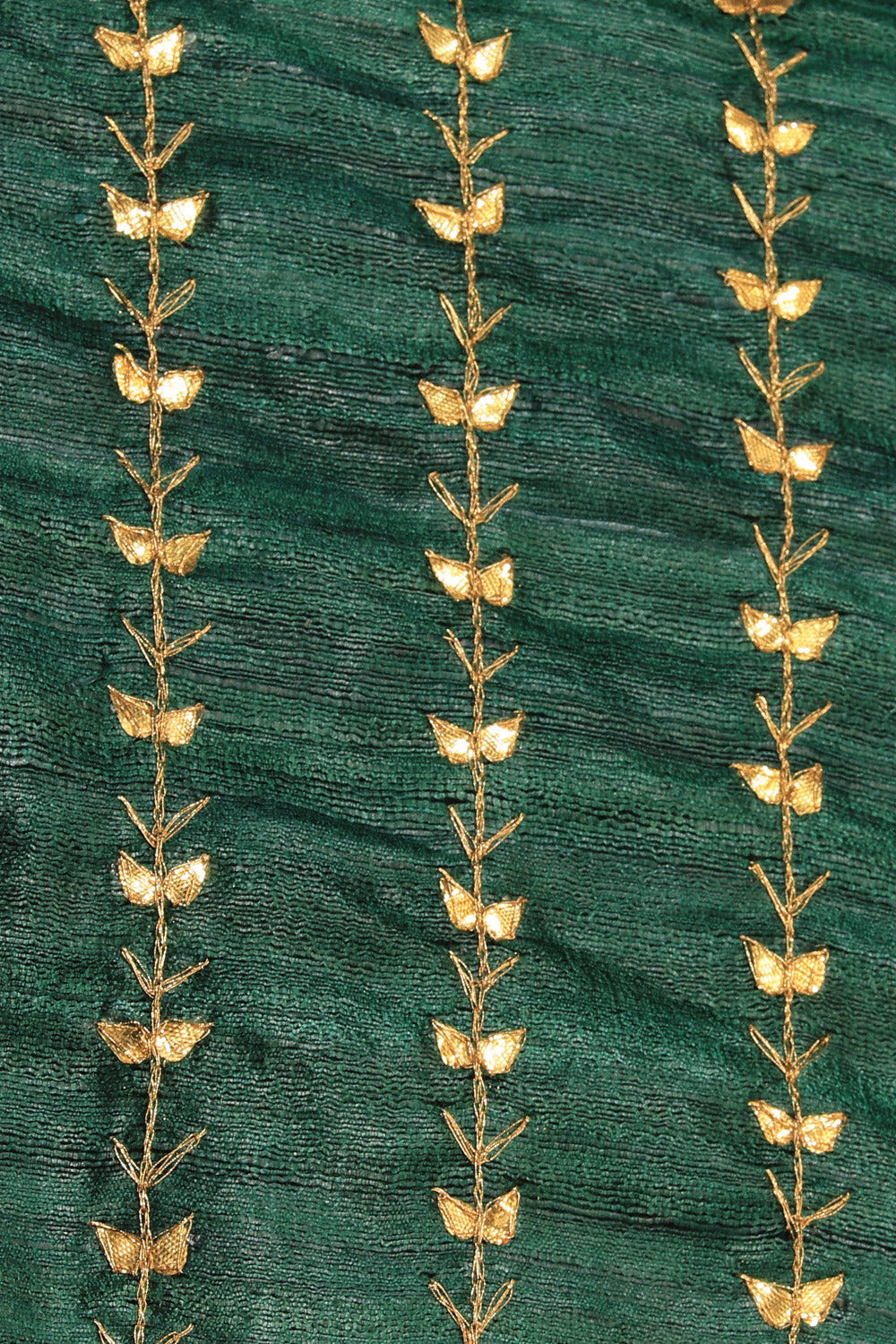 Image of Gota Patti Work Bottle Green Dupatta