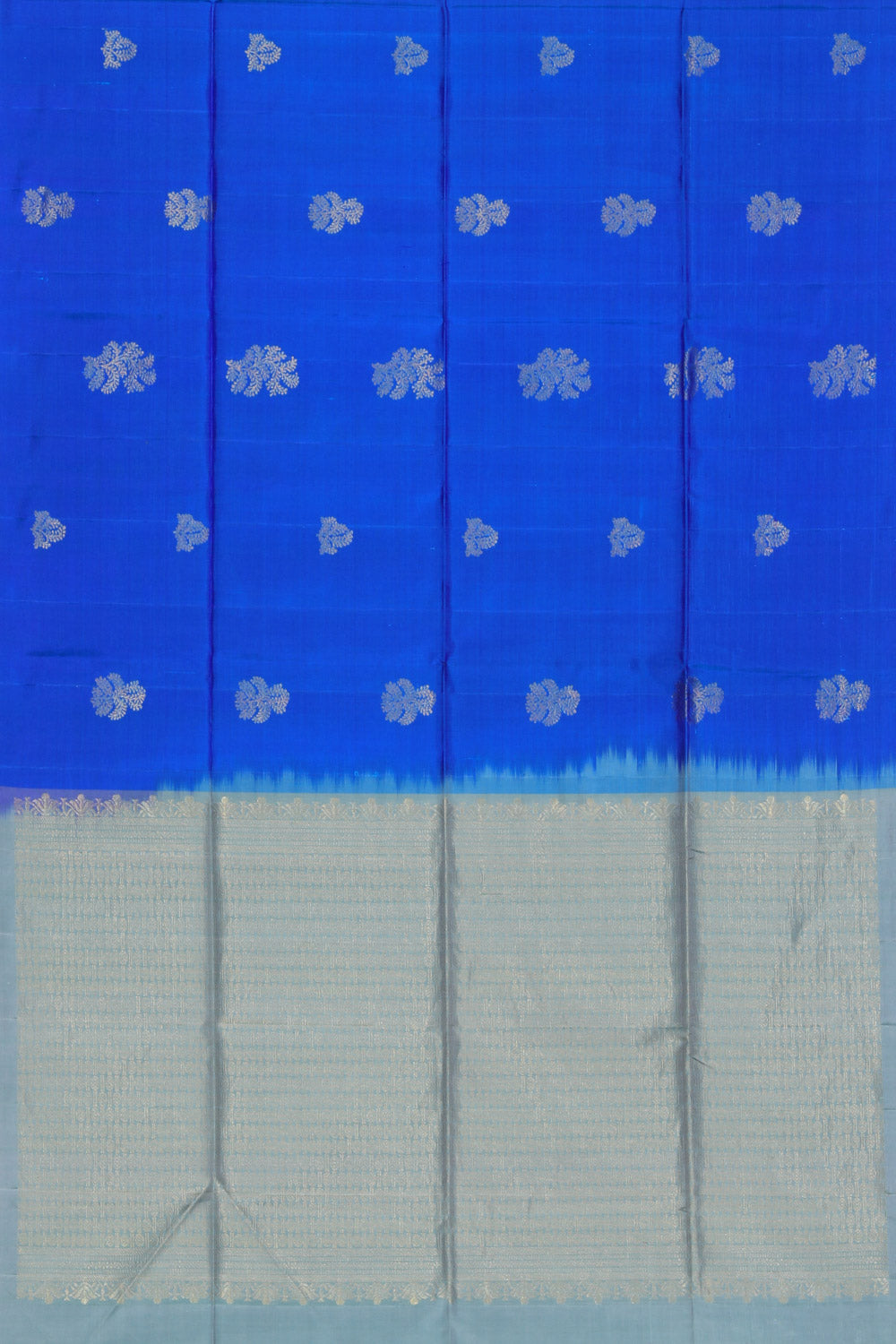 Collection of South Silk Blue Saree in a gallery layout