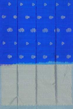 Collection of South Silk Blue Saree in a gallery layout