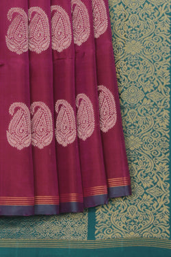 Collection of Simple Yet Elegant Plum-Pink Saree in a gallery layout