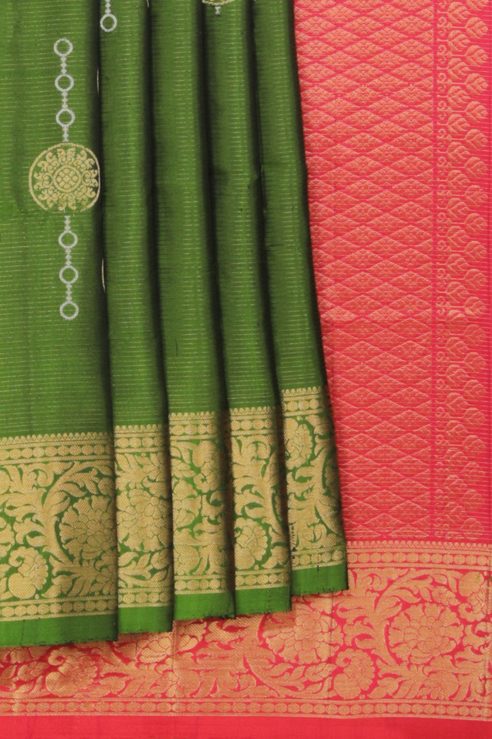 Collection of Gorgeous Green Saree in a gallery layout