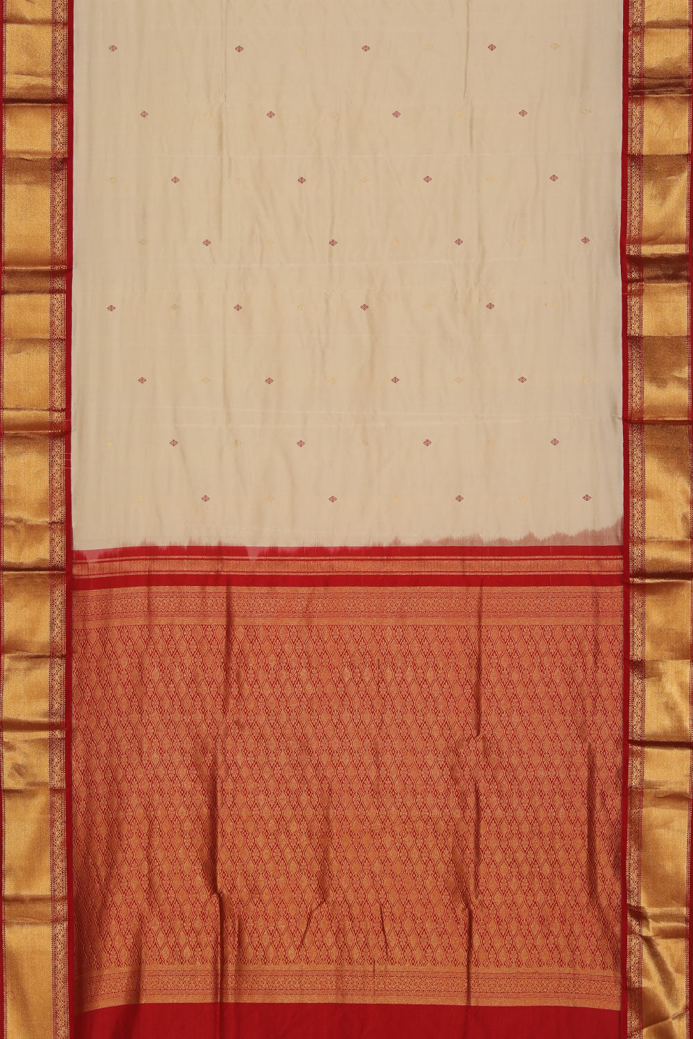 Narayanpet Silk Cream Saree