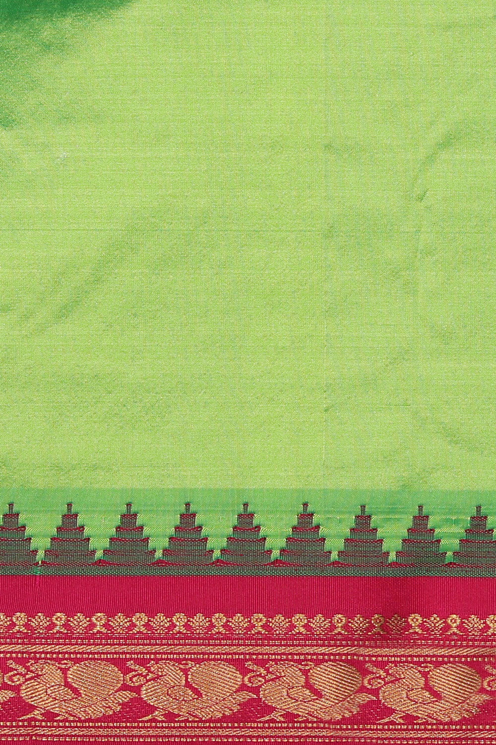 Narayanpet Silk Green Saree