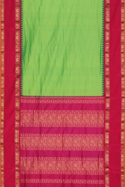 Image of Narayanpet Silk Green Saree