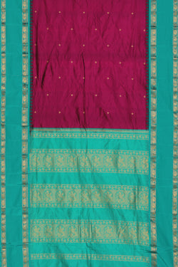 Image of Narayanpet Silk Magenta-Pink Saree