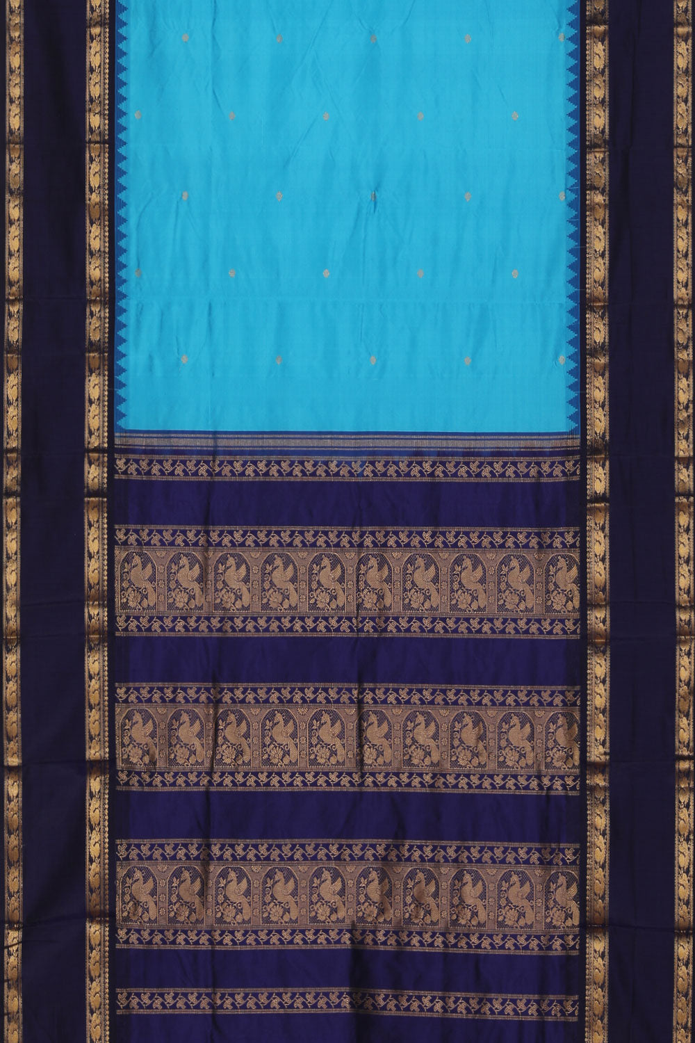 Narayanpet Silk Blue Saree