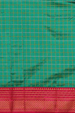 Image of Narayanpet Silk Green Saree