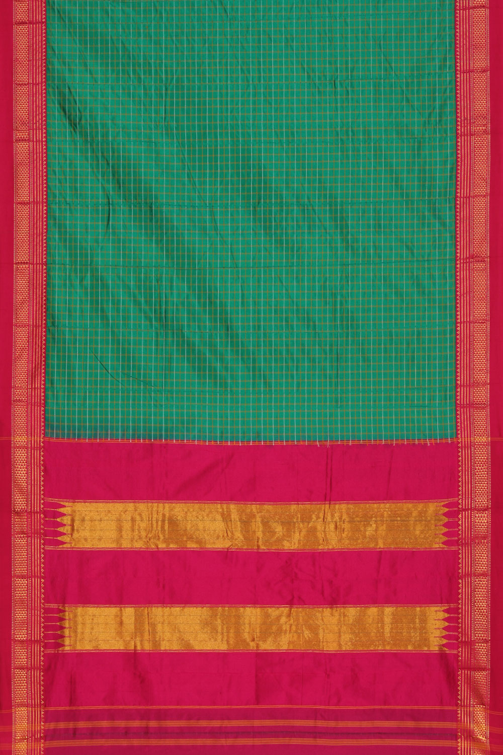 Narayanpet Silk Green Saree