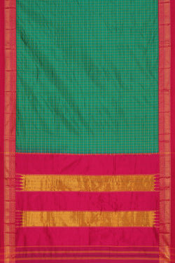 Image of Narayanpet Silk Green Saree