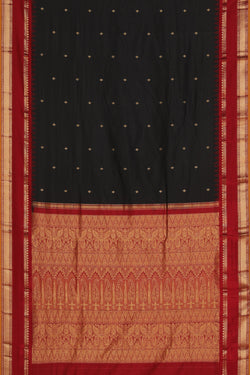 Image of Narayanpet Silk Black Saree