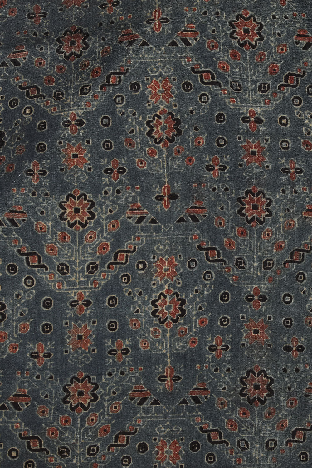 Image of Ajkrakh Printed Cotton Silk Saree