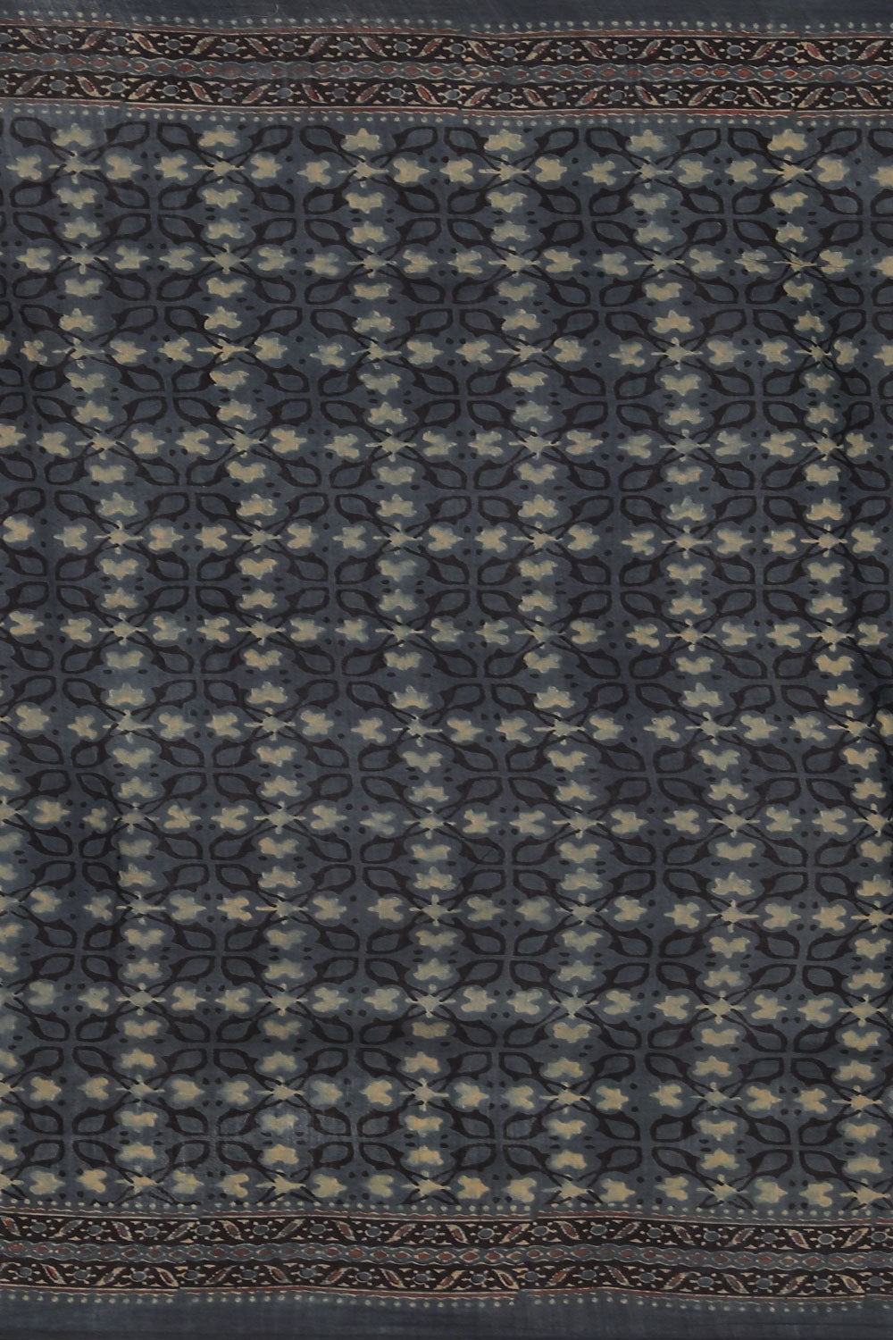 Image of Ajkrakh Printed Cotton Silk Saree