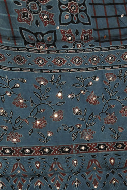 Image of Contemporary Style Ajrakh Printed Dupatta