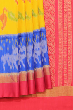 Collection of A Beautiful Yellow Saree in a gallery layout