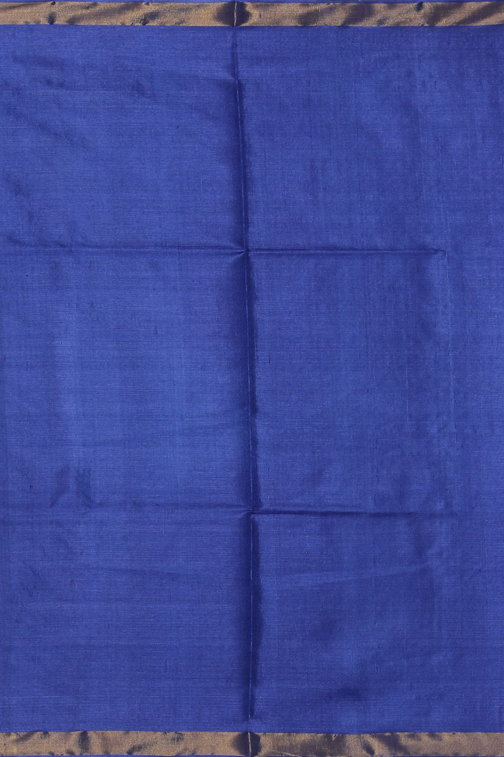 Image of Tussar Silk Royal Blue Saree