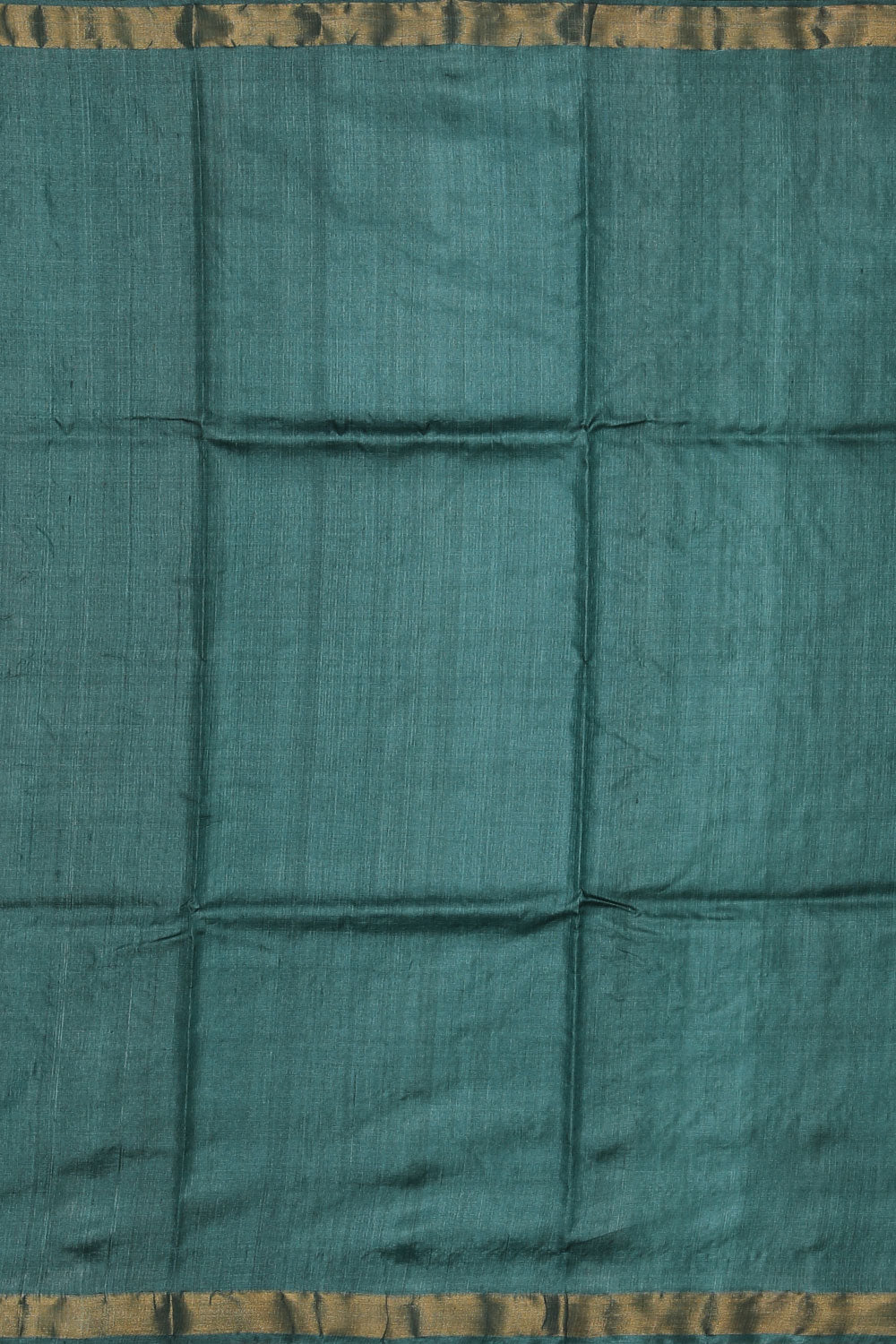 Image of Tussar Silk Smoky Blue Saree