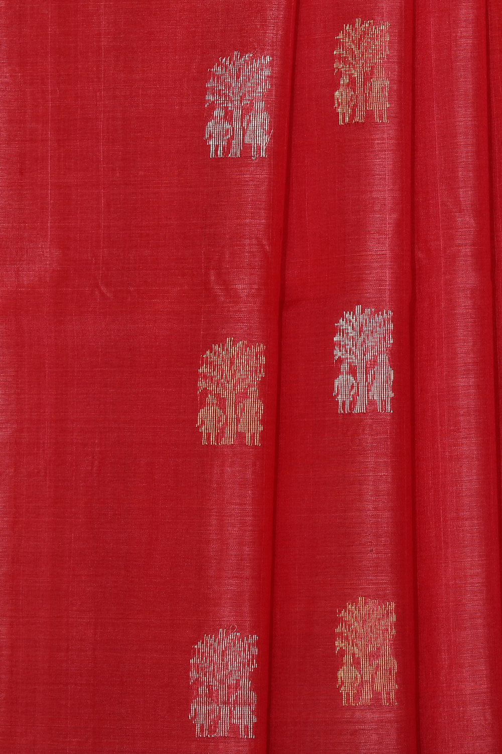 Tussar Silk Coral Pink Saree