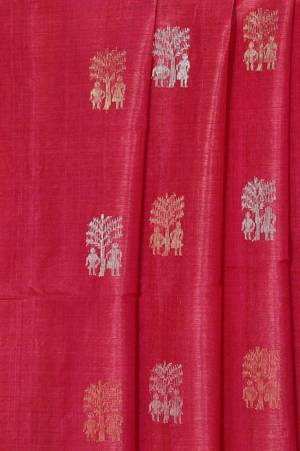 Image of Tussar Silk Pink Saree