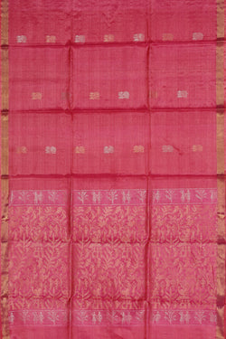 Collection of Tussar Silk Pink Saree in a gallery layout