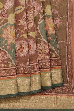 Collection of Tussar Moonga Silk Saree in a gallery layout