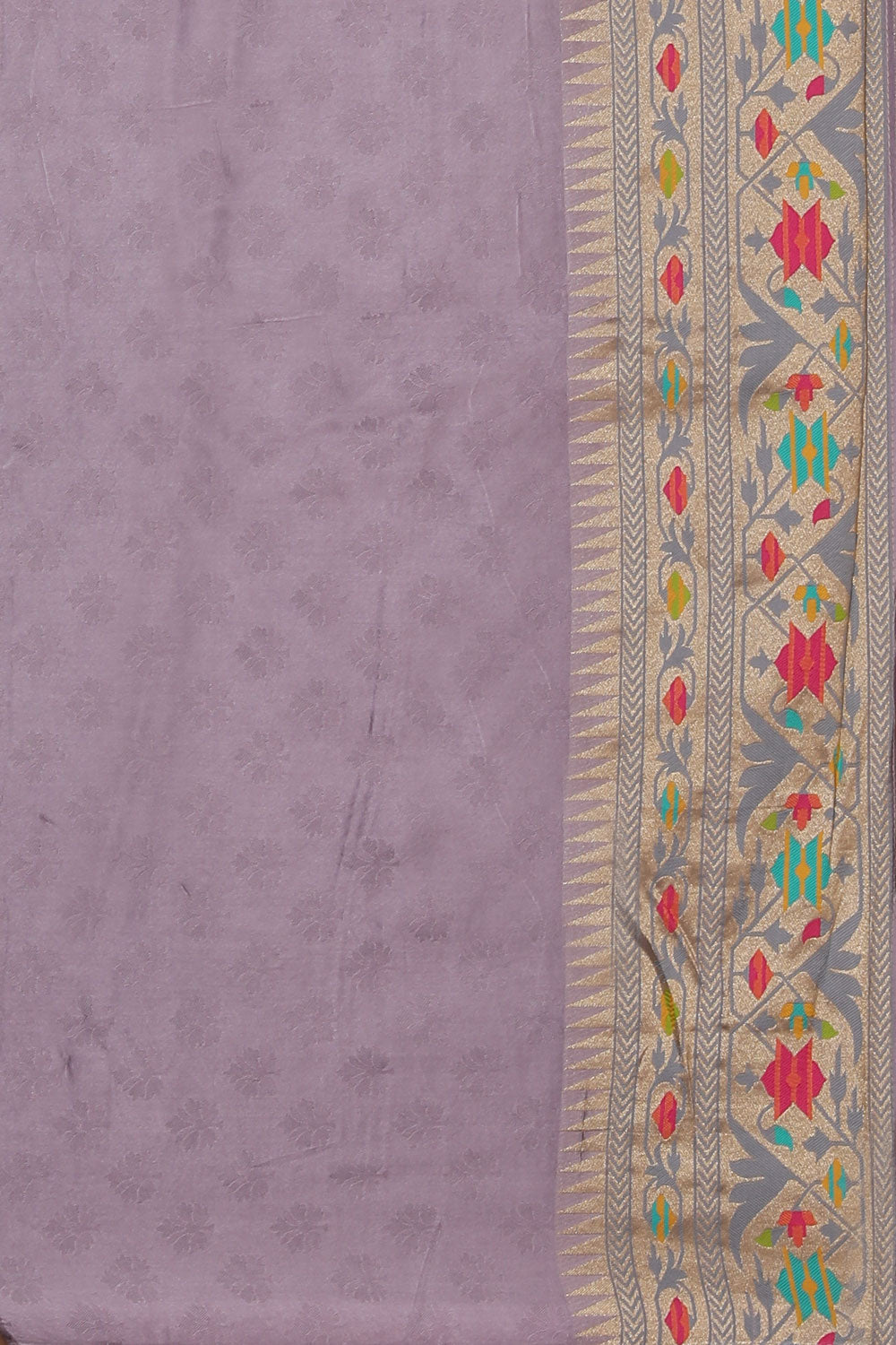 Image of Tissue Lavender Purple Saree