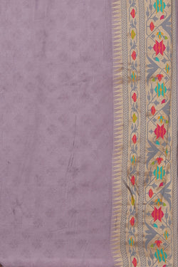 Image of Tissue Lavender Purple Saree