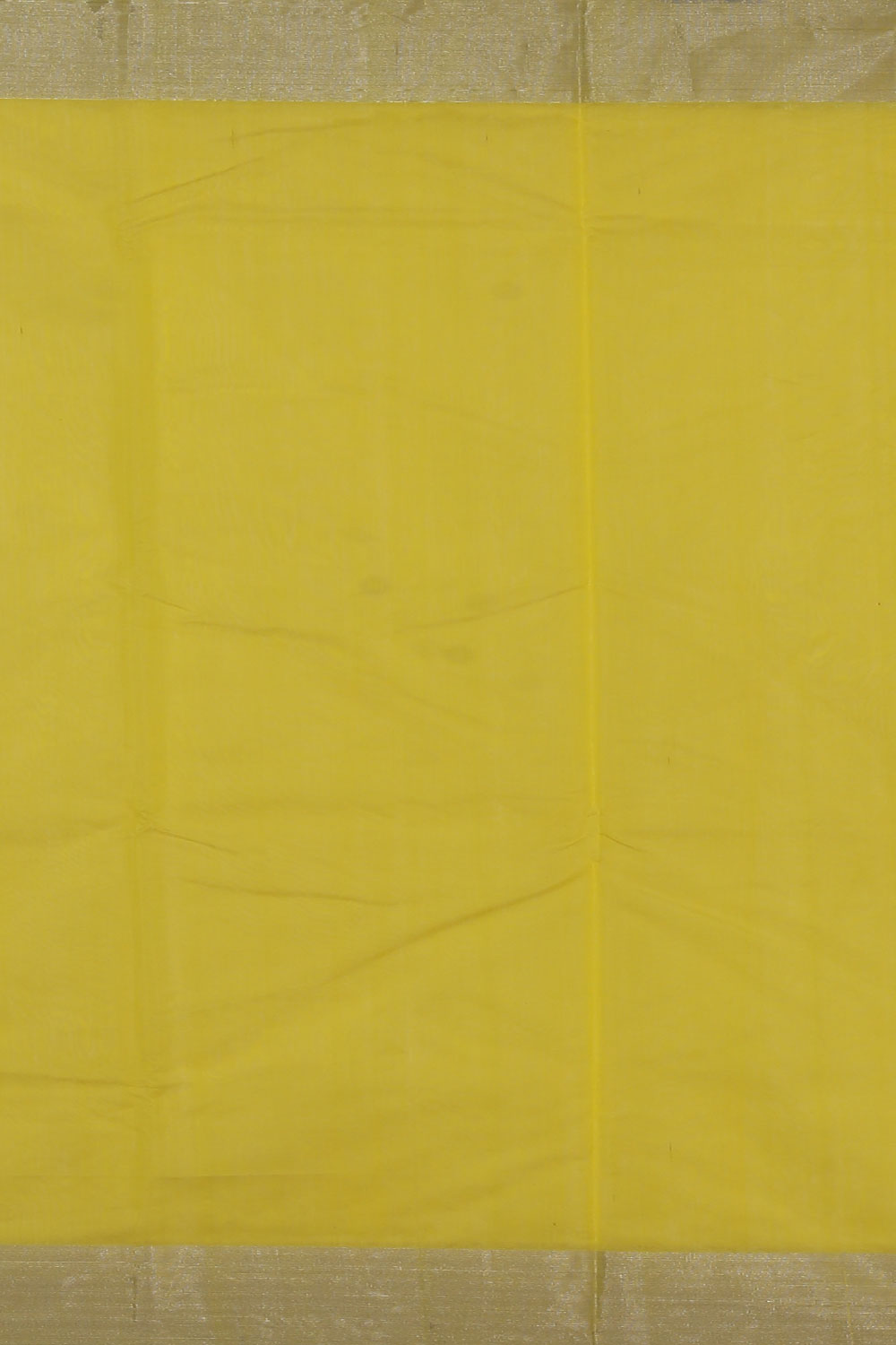 Image of Chanderi Cotton Silk Yellow Saree